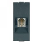 Aling 1M telefonska priključnica RJ12 6/4 antracit siva 663.A MODE