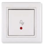 Aling taster zvono sa indikatorom beli 610I.00 Prestige