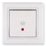 Aling taster svetlo sa indikatorom beli 609I.00 Prestige