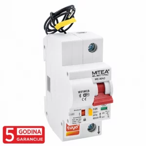 ME-MAO25W 25A Automatski osigurač C25A 6kA WI-FI TUYA Smart 1P tipC 5Y Mitea Electric