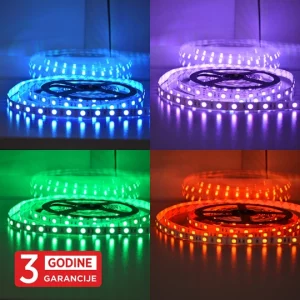 MLR-5050-60 10W/1m 24V RGB IP20 5m kotur SMD LED traka 60 LED/1m 3Y Mitea Lighting
