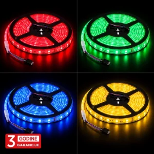 MLS-5050-60-ML 11W/1m 12V RGB IP67 5m kotur SMD LED traka 60 LED/1m 3Y Mitea Lighting