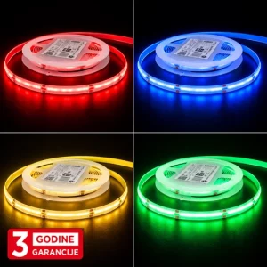 MLH-2835 14W/1m 24V RGB (GRB) IP22 5m kotur COB2110 10mm LED traka 576 LED/1m 3Y Mitea Lighting