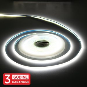 MLH-2110-ML-3 7W/1m 12V 6500K IP22 5m kotur COB 3mm LED traka 384 LED/1m 3Y Mitea Lighting