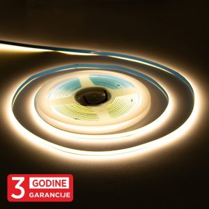 MLH-2110-ML-5 11W/1m 12V 4000K IP22 5m kotur COB 5mm LED traka 384 LED/1m 3Y Mitea Lighting
