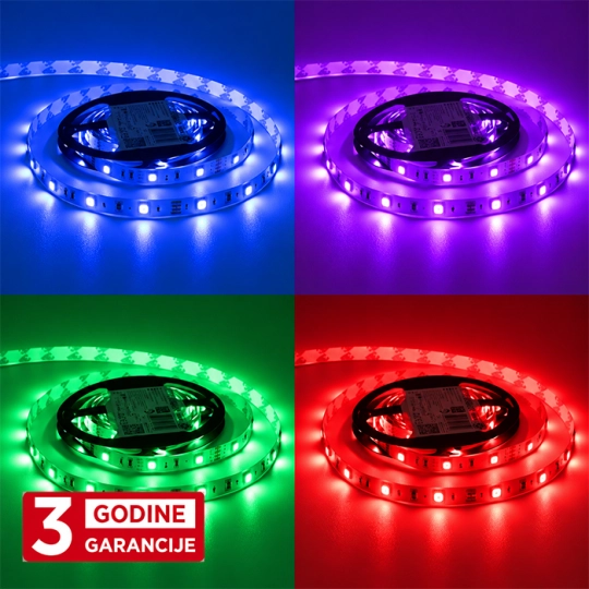 MLR-5050-30-ML 7W/1m 12V RGB IP20 5m kotur SMD LED traka 30 LED/1m 3Y Mitea Lighting