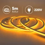 MLI-2835-230V-120-D5 AMBER 2200K 10W/1m 220-230V IP65 10x10mm 5m kotur NEON FLEX LED traka 120 LED/1m Mitea Lighting