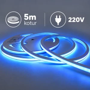 MLI-2835-230V-120-D5 PLAVA 10W/1m 220-230V IP65 10x10mm 5m kotur NEON FLEX LED traka 120 LED/1m Mitea Lighting