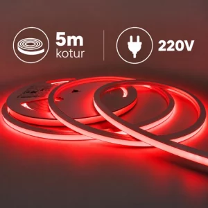 MLI-2835-230V-120-D5 CRVENA 10W/1m 220-230V IP65 10x10mm 5m kotur NEON FLEX LED traka 120 LED/1m Mitea Lighting