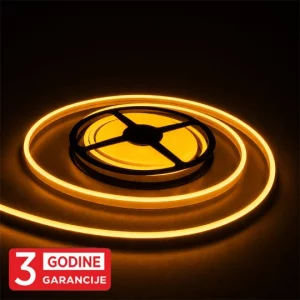 MLG-2835-120-ML 9.5W/1m 24V AMBER IP67 10m SMD LED NEON FLEX traka 6x12mm 120 LED/1m 3Y Mitea Lighting