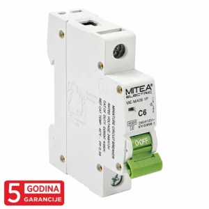 ME-MAO6 Automatski osigurač C6A 6kA 240/415V tipC 5Y Mitea Electric