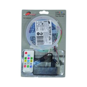 MLP-5050-30 7.2W/1m 12V magic RGB IP20 5m kotur SMD LED traka 30 LED/1m sa kontrolerom 17 tastera blister Mitea Lighting